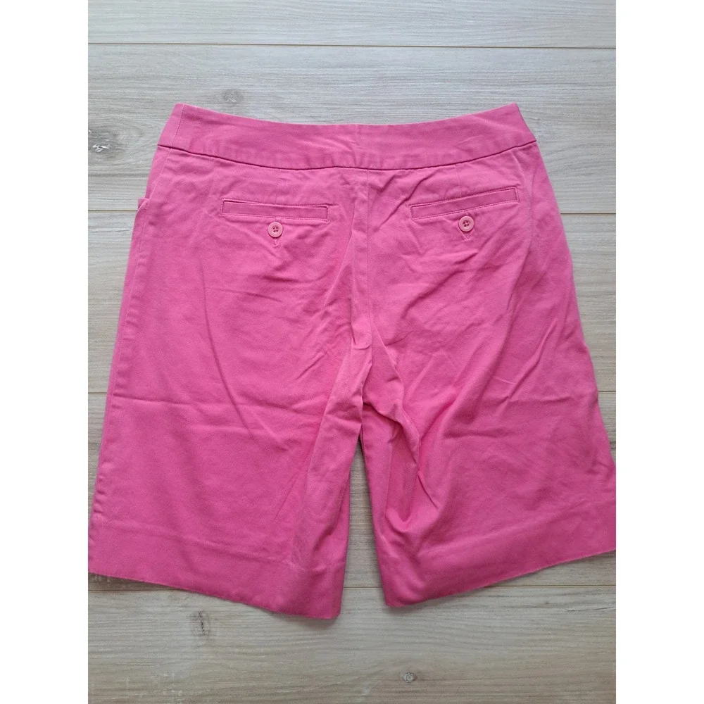 Lilly Pulitzer Callahan Shorts Pink Stretch Cotton Chino Preppy womens size 2